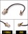 Пигтейл радиочастный (переходник) F-female - CRC9, кабель RG174, 50 Ом, 15 см, 1 шт