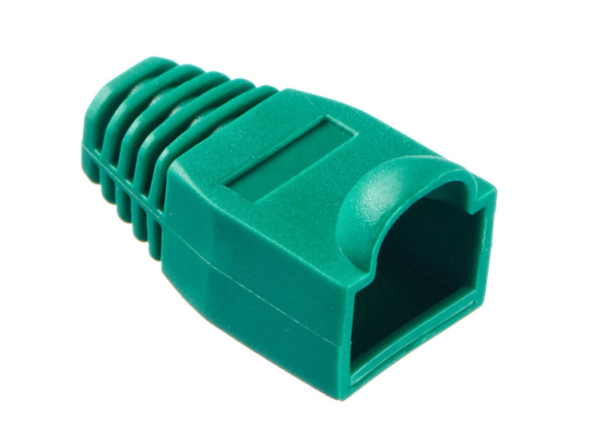 Изолирующий колпачок для патч-кордов из витой пары RJ-45 и RG-11, зеленый, D-6 мм, 10 шт. Netko