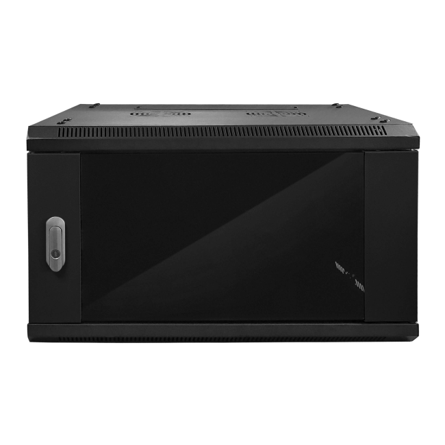 Шкаф настенный 12U серия WMA (Wall Maestro) (600х450х635), передняя дверь стекло, разборный, черный Netko