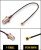 Пигтейл радиочастный (переходник) F-female - IPEX4 (MHF4), кабель RF0,81, 50 Ом, 15 см, 1 шт