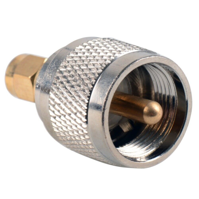 Переходник SMA-male - UHF-male (PL259), 50 Ом, 3 шт