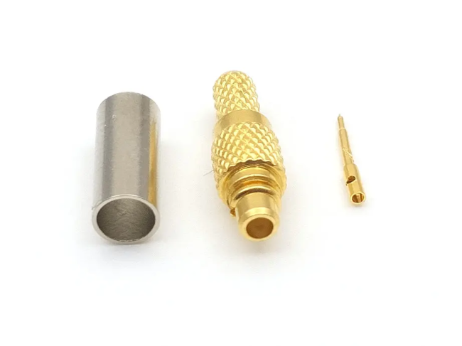 Разъем MMCX-male под кабель RG174, RG178, RG316, 50 Ом, обжимной под пайку, 4 шт.