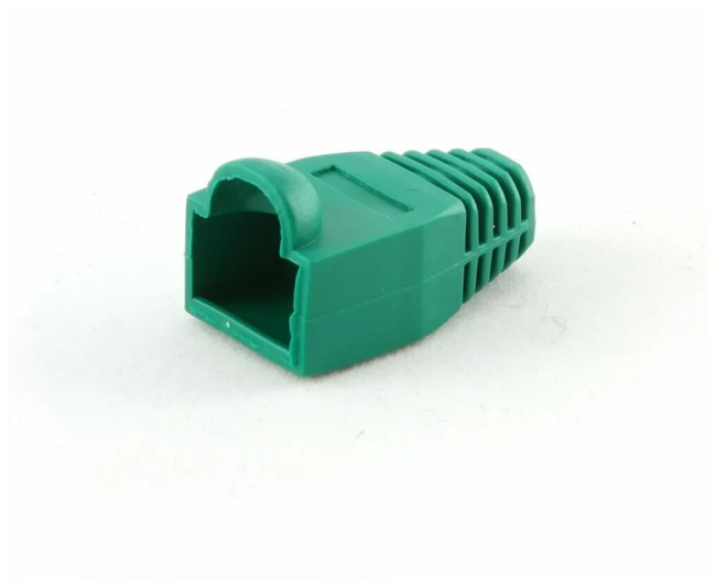 Изолирующий колпачок для патч-кордов из витой пары RJ-45 и RG-11, зеленый, D-6 мм, 20 шт. Netko