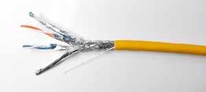 Кабель витая пара SFTP (экранированный), cat.7, 4 пары, AWG23 LSZH, медный проводник, внутр., Eletec, 190 метров