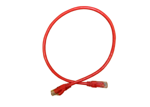 Патч корд 5 метров, UTP4, cat.6, медь, интернет кабель RJ45 с переходником RJ-45 на RJ-45 в комплекте, красный