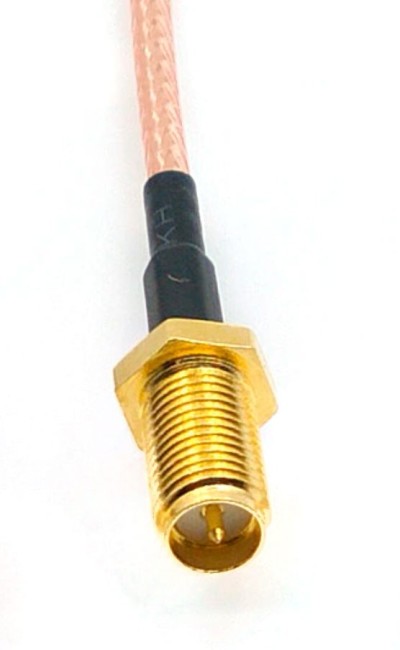 Комплект пигтейлов RP-SMA-female - RP-SMA-male, прямой/угловой, кабель RG316, 50 Ом, 20 см, 5 шт