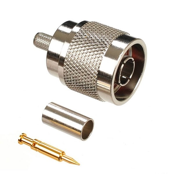 Разъем N-male под кабель RG-58 (N-111F), обжимной под пайку, 1 шт.