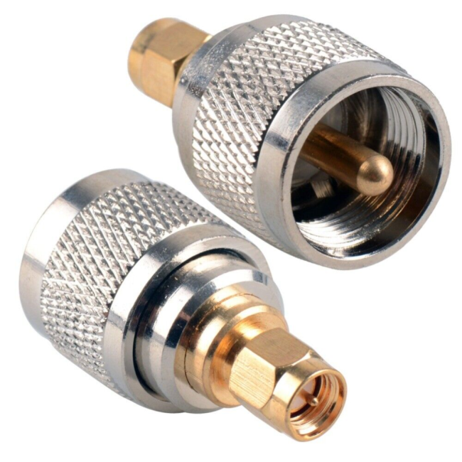 Переходник SMA-male - UHF-male (PL259), 50 Ом, 20 шт