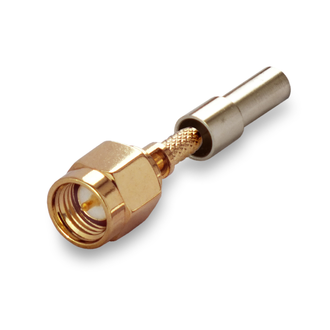 Разъем SMA-male под кабель RG174, RG178, RG316, 50 Ом, обжимной под пайку, 4 шт.