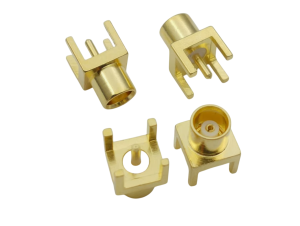 Разъем MCX-female, прямой, на плату под пайку, 4 шт.