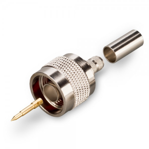 Разъем N-male под кабель RG-58 (N-111F), обжимной под пайку, 4 шт.