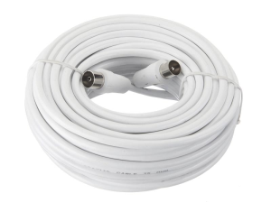 Удлинитель антенный Netko на кабеле 3С-2М, белый 15 метров