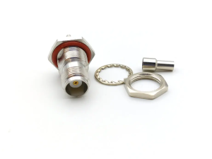 Разъем TNC-female с фланцем под кабель RG174, RG178, RG316, 50 Ом, обжимной под пайку, 20 шт.