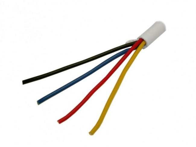 Кабель телефонный 4C, омедненная сталь, круглый, белый, 20 метров, Netko Кабель телефонный 4C, омедненная сталь, круглый, белый, 20 метров, Netko