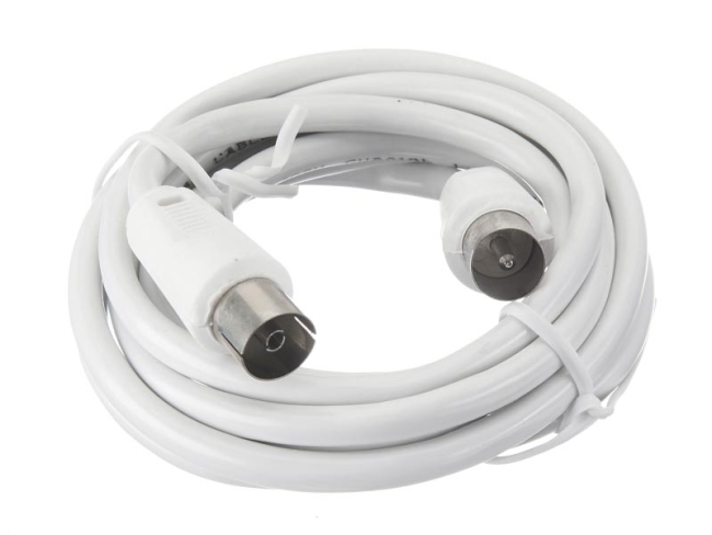 Удлинитель антенный Netko на кабеле 3С-2М, белый 1.5 метра