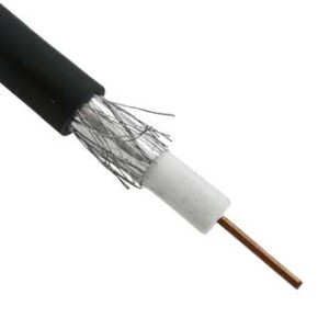 Кабель коаксиальный RG-6U, 75 Ом, омедненный (CCS), оплетка 32 аллюминиевые нити, черный, 30 метров
