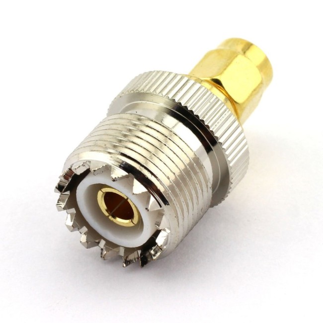 Переходник SMA-male - UHF-female (SO239), 50 Ом, 5 шт