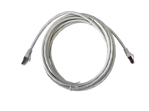 Патч корд 5 метров, FTP4, медный, cat.6, кабель для интернета RJ45, сетевой кабель ethernet, с переходником RJ-45 на RJ-45 в комплекте, серый