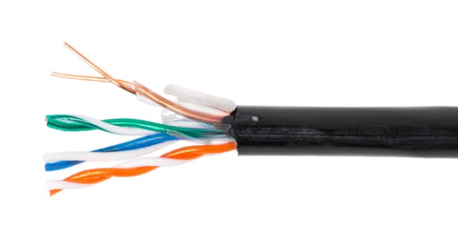 Кабель витая пара UTP, cat.5e, 4 пары (0,51 жила), медный проводник, уличный, Eletec PROFI LINE, 160 метров Кабель витая пара UTP, cat.5e, 4 пары (0,51 жила), медный проводник, уличный, Eletec PROFI LINE, 160 метров