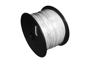 Кабель сигнальный, неэкранированный 4x0.22мм2 (7x0.2мм), пластиковая катушка, белый, Netko, 50 метров