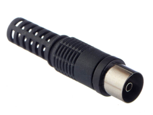 Разъём гнездо (мама) для TV, черный, Netko, 5 шт.