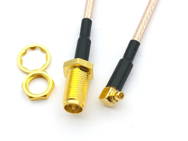 Комплект пигтейлов RP-SMA-female - MMCX, кабель RG316, 50 Ом, 15 см, 5 шт