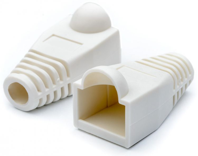 Изолирующий колпачок для патч-кордов из витой пары RJ-45 и RG-11, белый, D-6 мм, 10 шт. Netko Изолирующий колпачок для патч-кордов из витой пары RJ-45 и RG-11, белый, D-6 мм, 10 шт. Netko