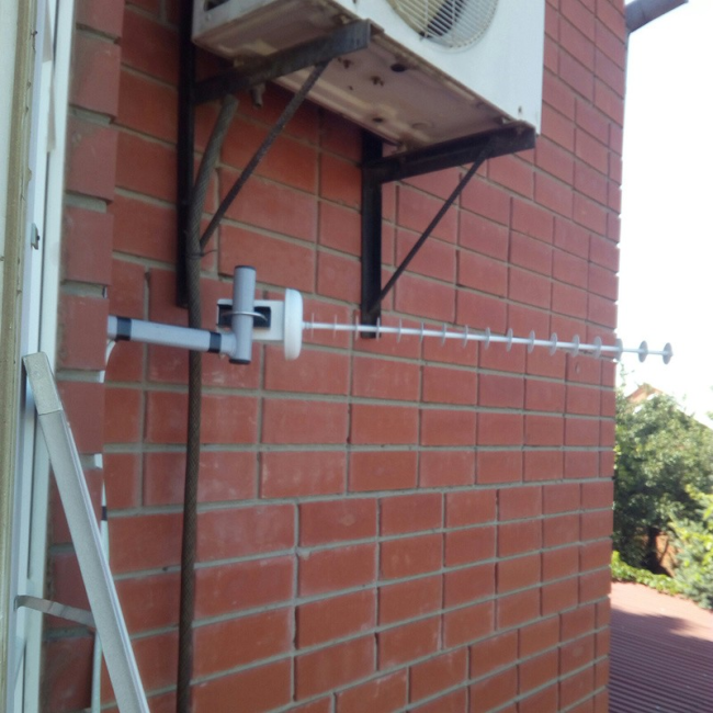 KYY17-2600 внешняя направленная антенна MIMO LTE2600 Kroks (17дБ) с разъемами F-female