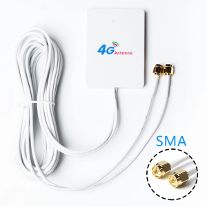3G/4G MIMO-антенна для модемов с двумя разъемами SMA-male (папа) для модемов, 4 дб., 3 метра