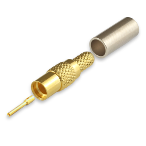 Разъем MMCX-female под кабель RG174, RG178, RG316, 50 Ом, обжимной под пайку, 20 шт.