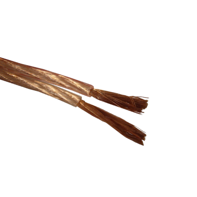 Кабель акустический 2x2.5мм2 (3x47x0.15мм), CCA, прозрачный, Technolink, 5 метров