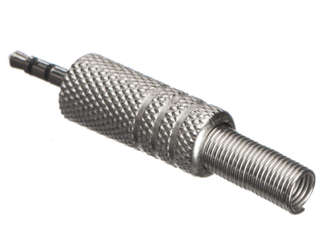 Штекер 2.5 стерео, металл, Netko, 4 шт