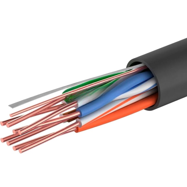 Кабель витая пара UTP, cat.5e, 4 пары (8 жил), уличный, медный проводник, SHIP LITE, 200 метров