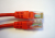 Патч корд 3 метра, UTP4, cat.6, медный, интернет кабель RJ45 с переходником RJ-45 на RJ-45 в комплекте, красный