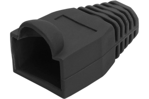 Изолирующий колпачок для патч-кордов из витой пары RJ-45 и RG-11, черный, D-6 мм, 30 шт. Netko