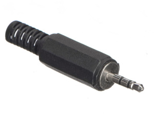 Штекер 2.5 стерео, пластик, Netko