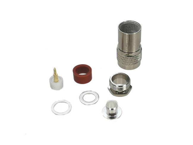 Разъем N-male под кабель 8D-FB, сборный (прижимной), 6 шт. Разъем N-male под кабель 8D-FB, сборный (прижимной), 6 шт.