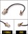 Комплект пигтейлов F-female - CRC9, кабель RG174, 50 Ом, 15 см, 6 шт