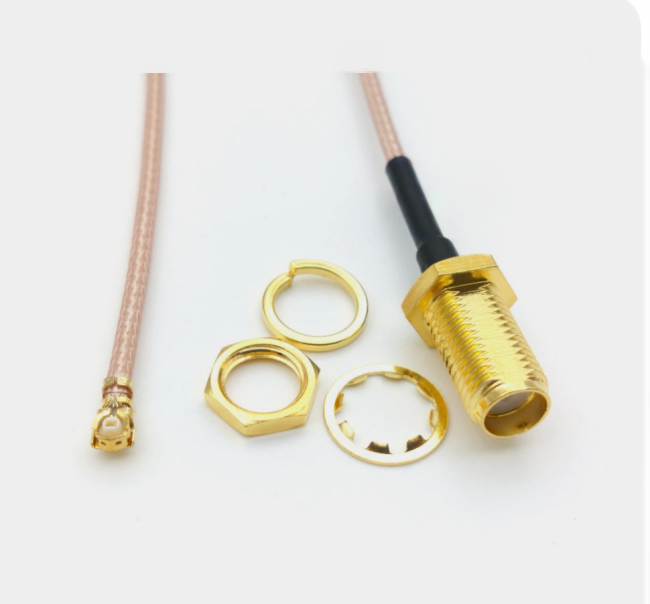 Комплект пигтейлов SMA-female - U.FL (IPEX), кабель RG316, 50 Ом, 20 см, 6 шт