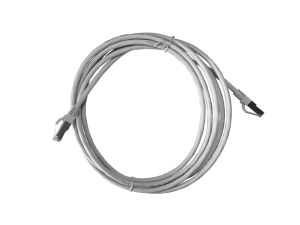 Патч корд 3 метра, FTP4, медный, cat.6, кабель для интернета RJ45, сетевой кабель ethernet, с переходником RJ-45 на RJ-45 в комплекте, серый