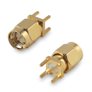 Разъем SMA-male на плату под пайку, 10 шт.