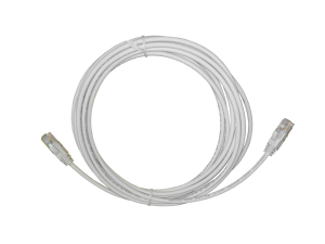 Патч корд 5 метров, UTP4, cat.5, медный, интернет кабель RJ45 с переходником RJ-45 на RJ-45 в комплекте, серый