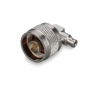 Угловой разъём N-male под полужесткий кабель RG405 (0.086"), сборный, под пайку, 10 шт.