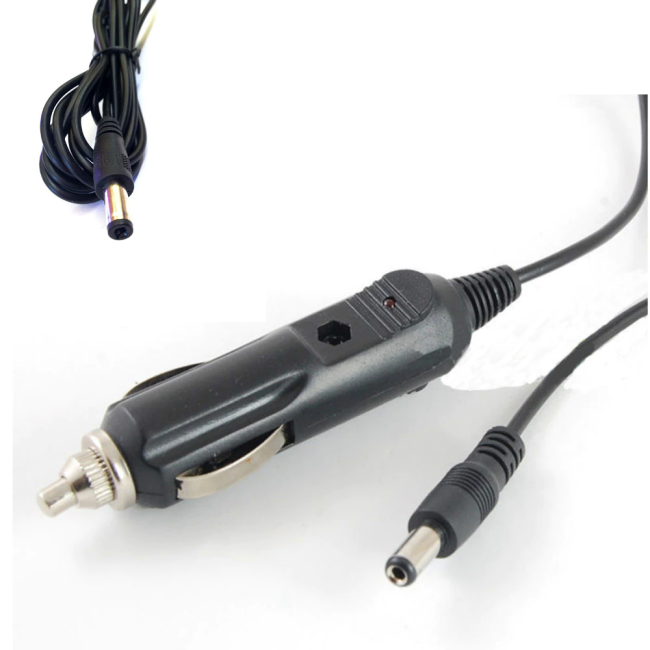 Адаптер питания в автомобильный прикуриватель (штекер питания 5,5х2,1 мм)