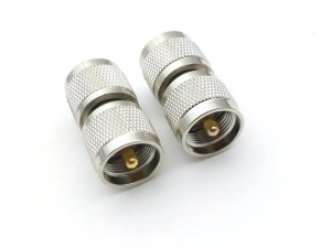 Переходник UHF-male - UHF-male прямой (PL259), 50 Ом, 1 шт.