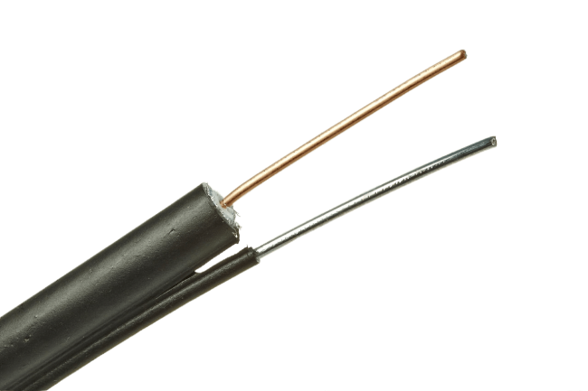 Кабель коаксиальный RG-11U с тросом, 75 Ом (CCS, оплетка 96 алюминиевых нитей), уличный, черный, 10 метров Кабель коаксиальный RG-11U с тросом, 75 Ом (CCS, оплетка 96 алюминиевых нитей), уличный, черный, 10 метров