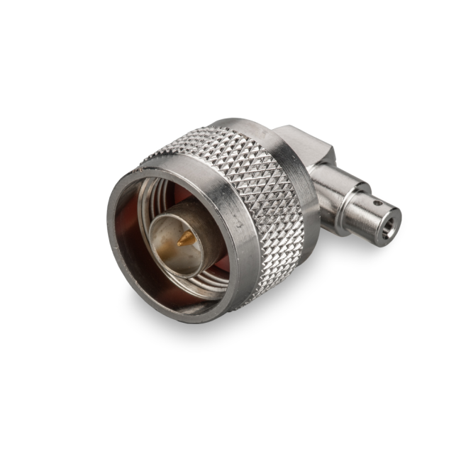 Угловой разъём N-male под полужесткий кабель RG405 (0.086"), сборный, под пайку, 2 шт.