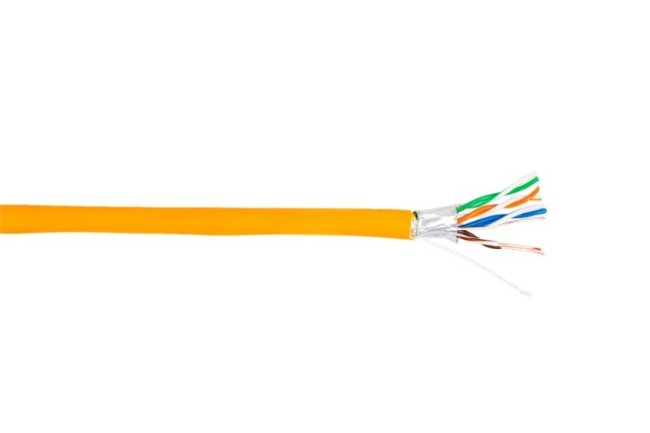 Кабель витая пара FTP (экранированный) 4 пары, cat.5e, медный проводник, LSZH, Eletec, 160 метров
