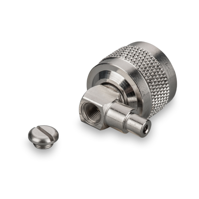 Угловой разъём N-male под полужесткий кабель RG405 (0.086"), сборный, под пайку, 4 шт.