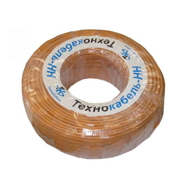 Кабель сигнальный неэкранированный КПСнг(А)-FRHF, 1x2x1.0мм2 (1.14мм), оранжевый, ТЕХНОКАБЕЛЬ, 200 метров